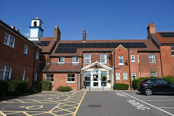 Solar panels on Church hill house building