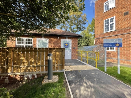 Front Entrance & Patio Close View