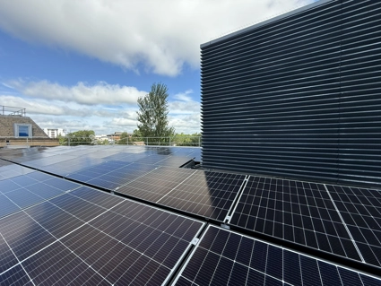 Solar panels on a roof