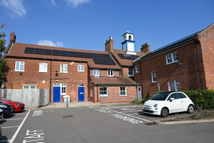 Solar panels on Church hill house building