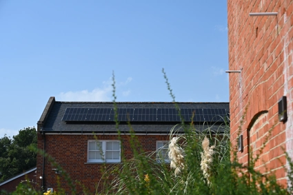 Solar panels on Church hill house building